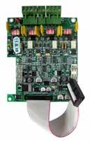 Each relay provides one Form C contact rated at 28 VDC @1 Amp (resistive load) as well as a Green LED to indicate