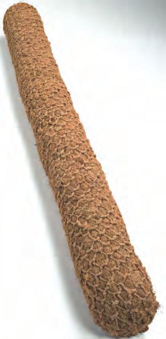 A large hessian roll of 100% biodegradable coir made from organic coconut fibre Can be fixed in swail for sediment