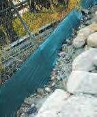 EROSION & SITE CONTROL PRODUCTS Silt Fence A woven mesh filter fabric designed to contain sediment while allowing drainage UV stabilised for all types of outdoor