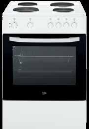 Cookers Cookers CSE 67100 GW Multifunction Oven with 6 Cooking Functions 4 Vitroceramic Zones CSE 66300 GW Multifunction Oven with 6 Cooking Functions 4 Hotplates CSS 67000 GW Static Oven with 4