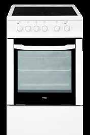 Cookers Cookers CSS 57000 GW Static Oven with 4 Cooking Functions 4 Vitroceramic Zones CSM 52325 DX Multifunction Oven with 8 Cooking Functions 4 Gas Burners CSM 52322 DX Multifunction Oven with 8