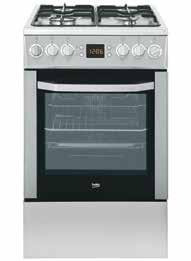 Cookers Cookers CSE 53010 DW Multifunction Oven with 6 Cooking Functions 3 Gas 1 Hotplates CSE 52320 DX Multifunction Oven with 6 Cooking Functions 4 Gas Burners CSE 52120 GAR Multifunction Oven with