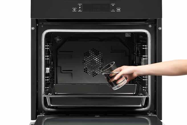 The 120-minute pyrolytic self-cleaning cycle burns stubborn stains to fine ash as your oven heats itself to 500 C.