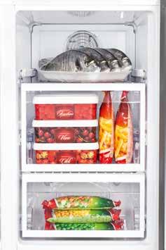 This system not only makes the refrigerator hassle-free and easy to use, but also maintains the right temperature for more effective food preservation in the fridge.
