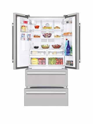 Refrigerators GNE 60520 DX 84 cm French Door with 2 Drawers GNE 60520 X 84 cm French Door with 2 Drawers Active Ioniser Active Ioniser Active Dual Cooling Active Fresh Blue Light Active Dual Cooling