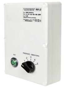 . CONTROLS To make easier the usage of the Reventon Group devices we also offer the additional controls: Fan speed controller HC A designed to change the single-phase fan's speed voltage controlled