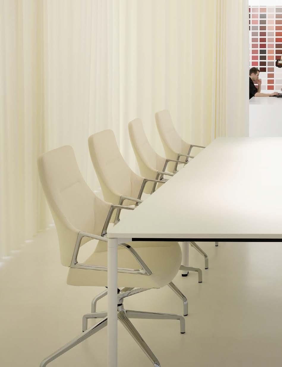 and ground-breaking chair ranges for executive offices, boardrooms and lounges. Clear statements about the future are the order of the day particularly in the corridors of power.