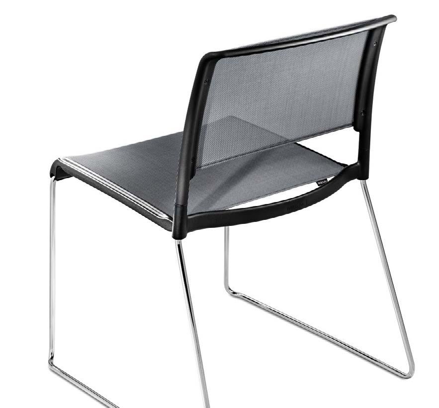 Aline 230 range, design: Andreas Störiko The stackable skid-base chair is the centrepiece of the stylish range.