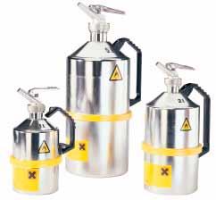 5 Cleaning, Supply, Disposal Dose and transport cans stainless steel For safe and appoved storing, dispensing filling and transport of flammable liquids - in accordance with the demands of the FM -
