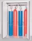 Assembling of pressure gas bottles 2 Fire resistant pressure gas bottle cabinets Types for assembling of up to four 50 l pressure gas bottles Type width between 600 mm and 1400 mm