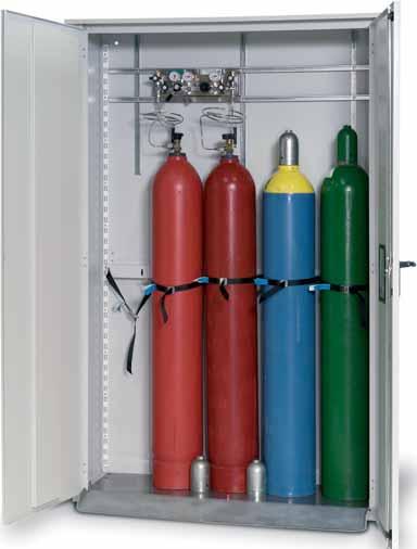 Gas Cylinder Cabinets Single walled gas cylinder cabinets Single walled gas cylinder cabinet - Replaces required protective areas around the gas cylinders (TRG 280) - Dependant on the fire load it