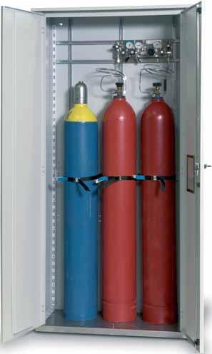 Gas Cylinder Cabinets Single walled gas cylinder cabinets Single walled gas cylinder cabinets - Replaces required protective areas around the gas cylinders (TRG 280) - Dependant on the fire load it