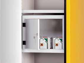 or cables through the side or rear walls of Typ 90 cabinets, without compromising the