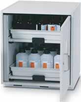 60 Cabinet for acids and alkalis with 6 pull-out shelves incl. removable PP trays (page 72) Model SL.60.110 Cabinet for acids and alkalis with 4 pull-out shelves incl.