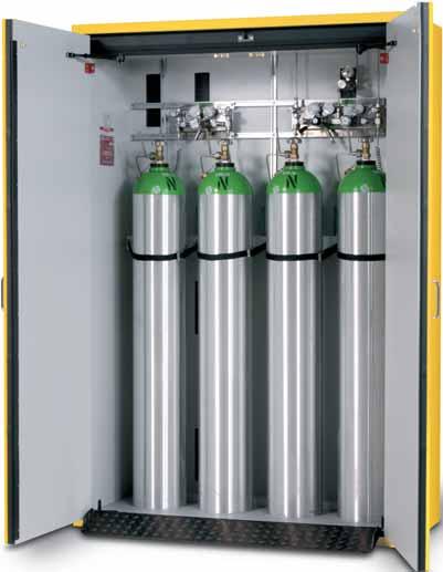 Gas Cylinder Cabinets Type G30 Fire resistant gas cylinder cabinets Gas cylinder cabinets - Fire resistance 30 minutes according to EN 14470-2 (G30) - GS approved - Labelling according to EN 14470-2