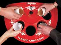 A cup stacking liner enables up to 700 cups to be neatly stacked in a single sack whilst in the cup bank.
