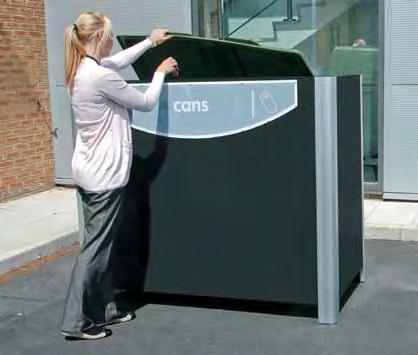 Visage Screen System The Visage Screen System is ideal for commercial use, housing developments, bring sites, parks and open spaces, to conceal recycling containers in areas where large