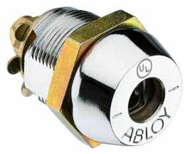 ABLOY CL204 Cam Locks Cam turns: key removable 90 /180 in locked position only Number of discs: 9 Range: US Cylinder Housing: Steel Finish: Chrome Plate Product Dimensions Overall Length: 36.
