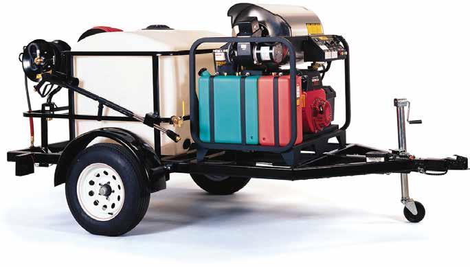 PRESSURE WASHERS TR TR-3500 Single Axle Trailer Hot Water > Diesel or Gas Powered > Diesel/Oil Heated On-site cleaning often requires the use of heavy, bulky equipment that isn t always easily