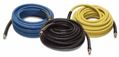 PARTS & ACCESSORIES Rawhide Hose Superior abrasion-resistant cover hose for use with hot or cold water pressure washer All standard 3/8" rawhide assemblies include: n One solid end and one swivel end