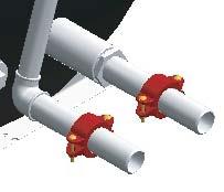 HYDRAULIC CONNECTIONS Plumbing connection with Victaulic couplings It is composed of two Victaulic type quick couplers (Fig. 1-A) comprehensive of union (Fig.