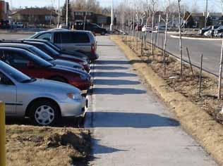 Guideline 14: Provide unobstructed pedestrian walkways that are a minimum 2.