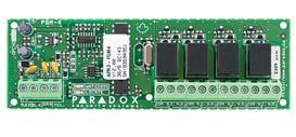 PGM Expansion Modules APR3-PGM4: 4-PGM Expansion Module 4 programmable 5A relay outputs Deactivate PGM after event or timer Compatible with 1728, 1738 and Digiplex/EVO Special Accessory Modules