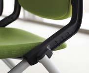POLYPROPYLENE BACKREST One-piece polypropylene backrest can be wiped down with ease.