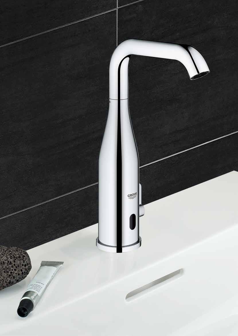 GROHE ESSENCE BATHROOM PRODUCT RANGE ESSENCE E TOUCHLESS COMFORT GROHE has been making infrared products for many years, ensuring that all fittings start and