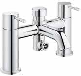 waste set 38 732 000 Skate Cosmopolitan Wall plate for dual flush use with GROHE concealed
