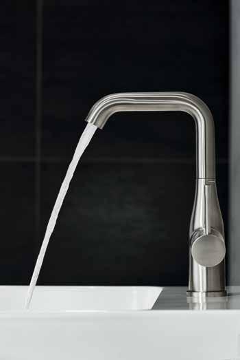 See page 25 A DISTINCTIVE AESTHETIC ONE SEAMLESS COLLECTION 32 628 DC1 L-Size Basin mixer The GROHE Essence collection is