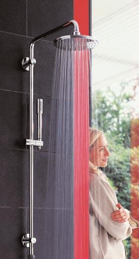 Showers page 102 Showers Revitalise your mind, body and soul with an exhilarating shower. Our feature-packed designs deliver a range of sensations, so you really can have the shower of your dreams.