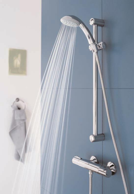 Showers page 128 Tempesta The new Tempesta Mono is a super-sized 100mm diameter handshower with an extra-wide spray emulating a luxurious overhead rain shower.