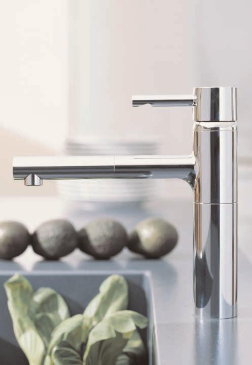 Kitchen page 174 Essence Pure clear lines characterise our Essence mixer faucet the progressive design is ultra cool and free from