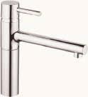 Available in GROHE StarLight chrome finish, it is the ideal choice for sleek and structured kitchens featuring the very latest in 