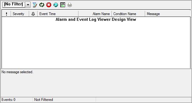 Set up historical alarm and event logging Chapter 10 A blank display appears in the workspace. 2.