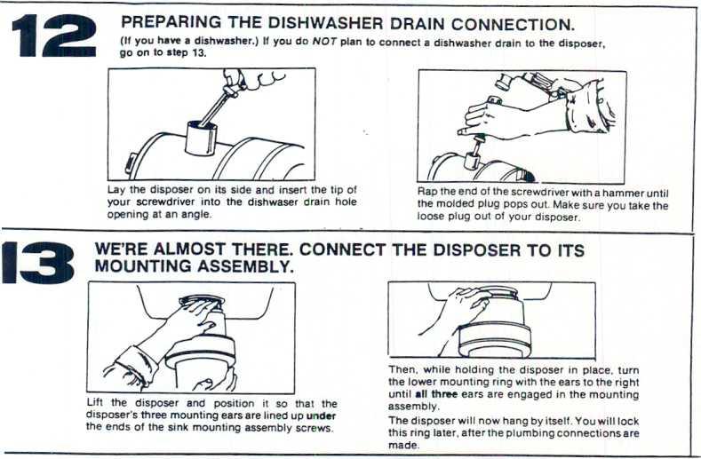 check inside the disposer ~rlnding chamber to remove