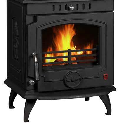 YEATS Solid Fuel Stove Matt Black Available in Boiler & Non Boiler Power Output Boiler 12.9KW (7.8KW to Water, 5.1KW to Room) Power Output Non-Boiler 10.