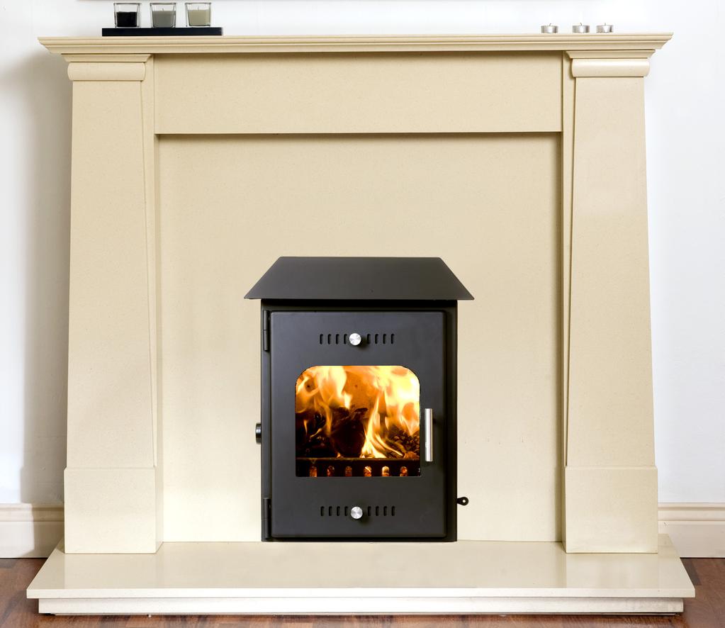 The Carraig Mor is a double sided stove that will heat both rooms and only needs 1 chimney.