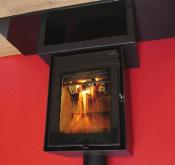300mm logstore Available with legs or place the stove directly onto a hearth or steel bench l Designed for multifuel use l Clean burn