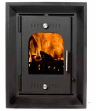 Insert Stoves Fits into most standard fireplaces Radiant heat and natural hot air convection Optional frames available extra wide 3 or 4 sided.