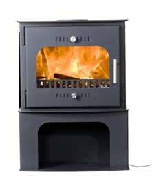outlet 6 Freestanding Stoves Optional leg heights available Different canopy options available Log Storage unit available 8kW output 77% Efficient 20 **C02 Burn Technology is the