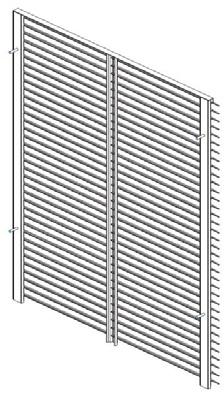and 15 available See page 17 for wall plenum installation instructions Exterior Louver/Grilles Architectural extruded aluminum grille Custom