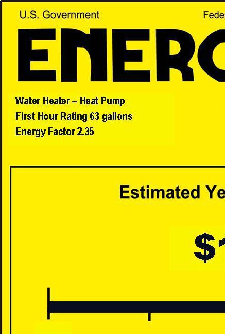 Savings Energy Factor A standard electric water heater carries an average EF of 0.