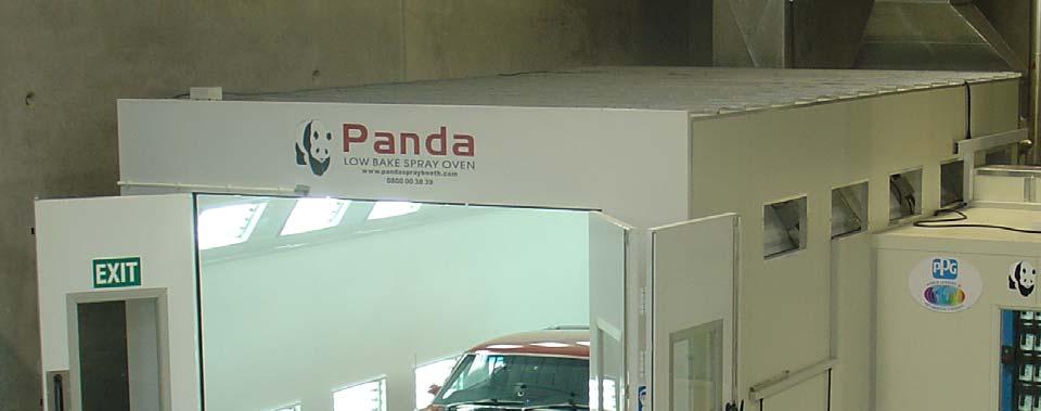 Design Specifications for Panda 900A Car Spray Booth Panda Spray Booths are designed and manufactured to suit the various industrial requirements such as, trucking, marine, agriculture, construction