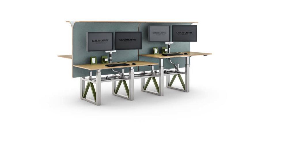 THOUGHT STARTERS ALL-IN-ONE Unite workstations and media walls to create