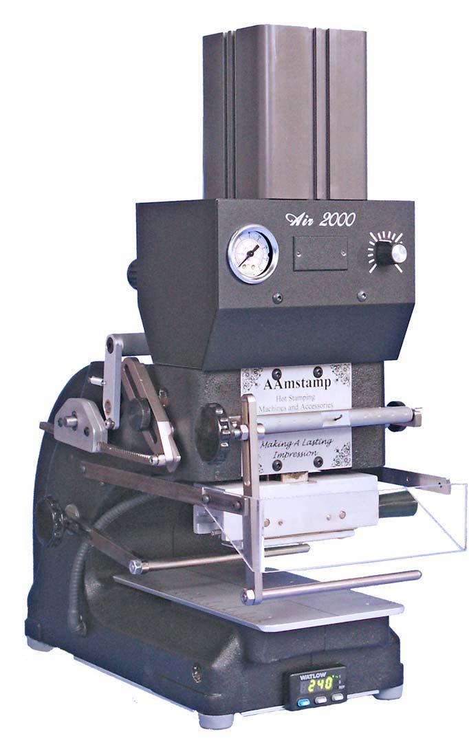 AIR-2000 AIR-2000 Half Ton Air Cylinder Pressure Gauge Pressure Regulator Knob Dwell Timer Foil Tension Roller Release Lever Foil Advance