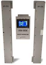 The 806 utilizes 2 large area plastic scintillators totaling 360 cubic inches to detect the movement of gamma emitting isotopes passing through doorways, entrance gates or other similar openings.