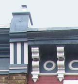 Damaged cornices should be replaced with new ones that reflect the style of surrounding
