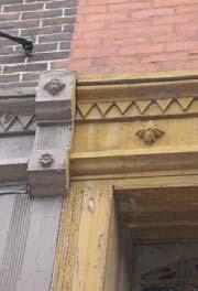 The renovations also lend an inviting and eye pleasing feel to the facade. Original cornice above the storefront has been preserved.